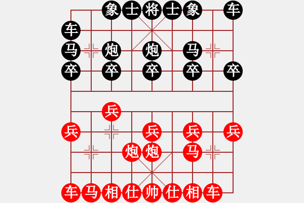 象棋棋譜圖片：深圳 劉小敏 勝 深圳 李志信 - 步數(shù)：10 