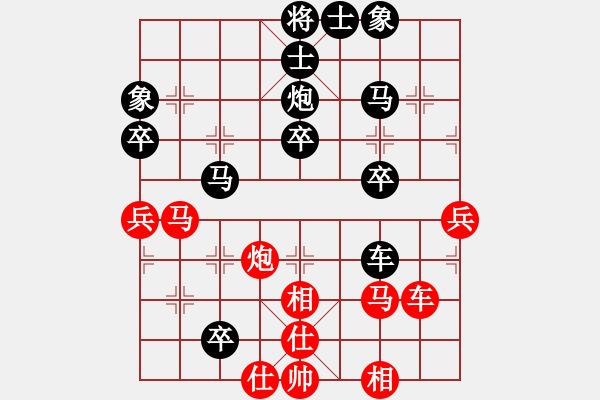 象棋棋譜圖片：150613 第一輪 第二臺(tái) 藍(lán)鴻昌(峇株B) 負(fù) 羅毅文(居鑾) - 步數(shù)：50 