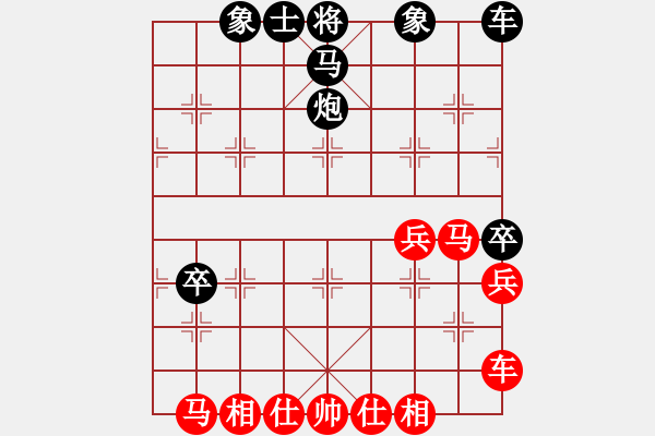 象棋棋譜圖片：象棋愛(ài)好者挑戰(zhàn)亞艾元小棋士 2025-1-12 - 步數(shù)：40 