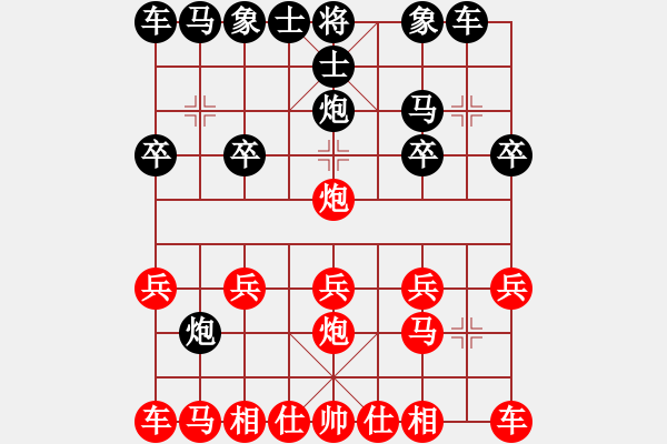 象棋棋譜圖片：20100711 2258 醉棋渡河[609092485] - 惠芳[282147746]（紅） - 步數(shù)：10 