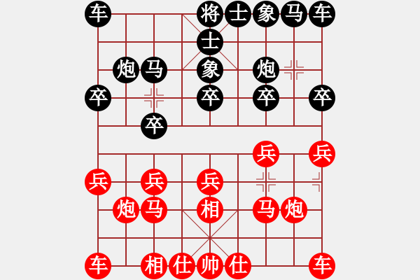 象棋棋譜圖片：一線之間[2633993492] -VS- 遙遙[1422770111] 先手鴛鴦炮 - 步數(shù)：10 