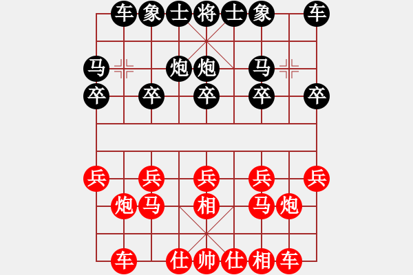 象棋棋譜圖片：大漠孤煙紅負(fù)VS■K2醉臥沙場黑險(xiǎn)勝 - 步數(shù)：10 