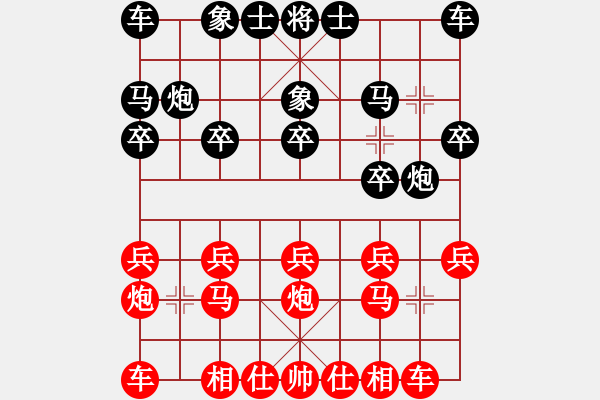 象棋棋譜圖片：安然 先勝 XX - 步數(shù)：10 