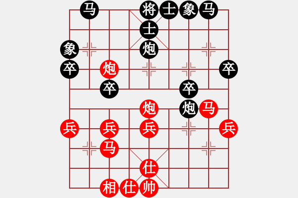 象棋棋譜圖片：齊魯弈林(4弦)-勝-閃電風(fēng)暴(天罡) - 步數(shù)：30 