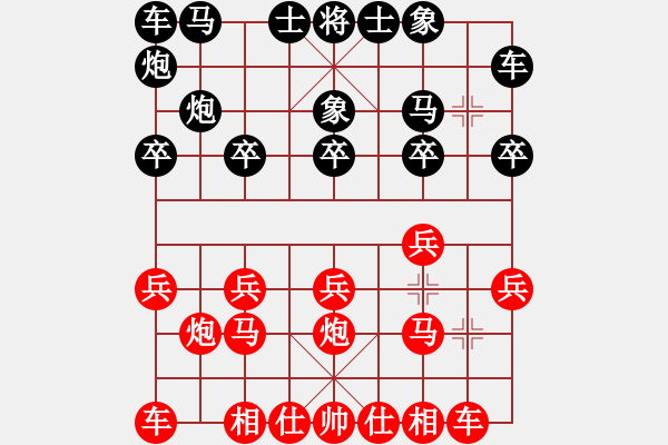 象棋棋谱图片：guojulan(8段)-胜-红三环(6段) - 步数：10 