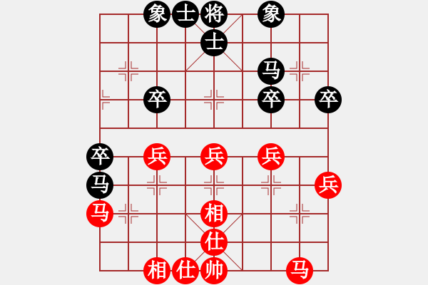 象棋棋譜圖片：金鉤炮布局(我先勝Q(mào)Q評(píng)測(cè)業(yè)四棋手) - 步數(shù)：40 