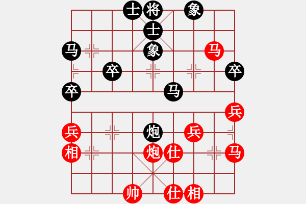 象棋棋譜圖片：dividluo(5段)-和-別亦難(人王) - 步數(shù)：40 