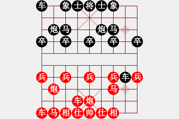 象棋棋譜圖片：順角炮]發(fā)太好看了 - 步數(shù)：10 