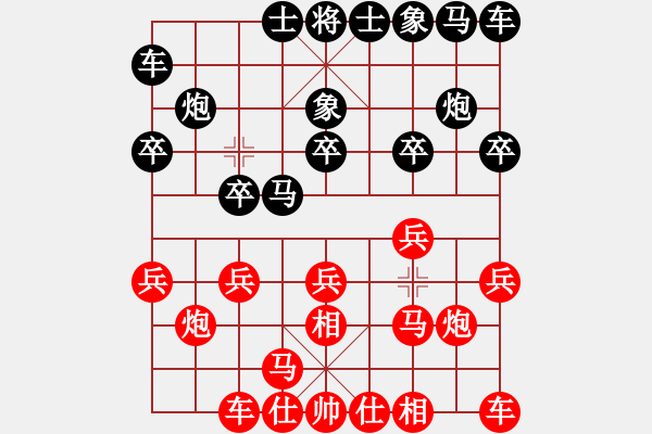 象棋棋譜圖片：先勝手機(jī)象棋巫師大師級(jí) - 步數(shù)：10 