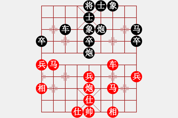 象棋棋譜圖片：咸寧王(8段)-和-絕殺王子(8段) - 步數(shù)：40 