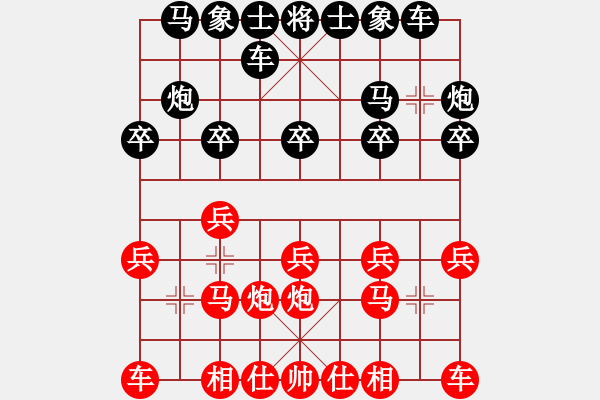 象棋棋譜圖片：廈門象嶼 苗利明 和 上海金外灘 孫勇征 - 步數(shù)：10 