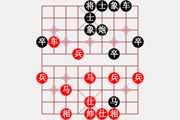 象棋棋譜圖片：bbboy002(2舵)-和-再試牛刀(4舵) - 步數(shù)：40 