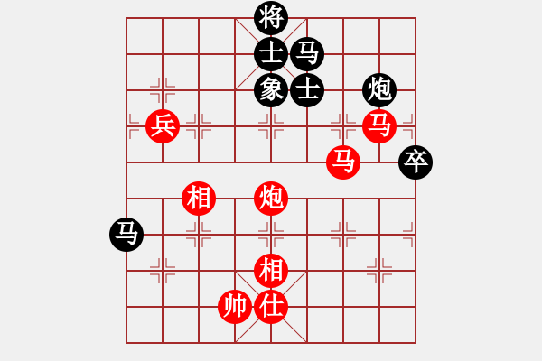 象棋棋譜圖片：huopao(6段)-和-塞外戰(zhàn)艦(7段) - 步數(shù)：100 