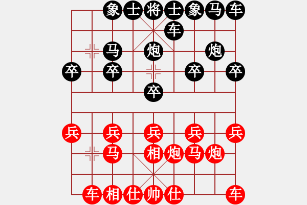 象棋棋譜圖片：星光[紅] -VS- 橫才俊儒[黑] - 步數(shù)：10 