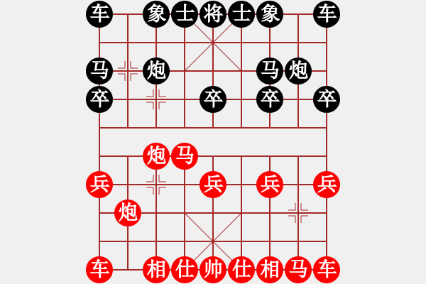 象棋棋譜圖片：天天象棋精彩對(duì)局（曲研龍勝依江） - 步數(shù)：10 