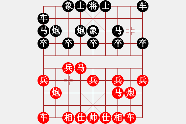 象棋棋譜圖片：⑦剣流影√[2215043168] -VS- 濰坊閃電手[2939323702] - 步數(shù)：10 