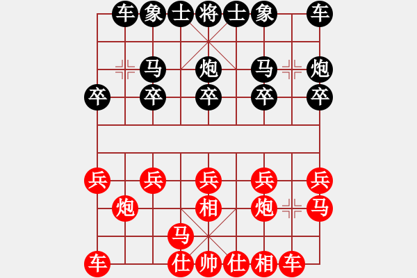 象棋棋譜圖片：喂.嫁我[693669067] -VS- 東方紅鷹[584632704] - 步數(shù)：10 