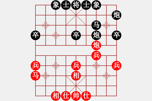 象棋棋譜圖片：1 - 步數(shù)：40 