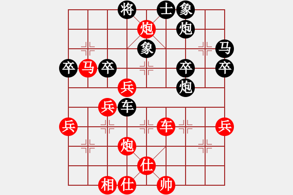 象棋棋譜圖片：中華友軍(2段)-勝-老年泰州人(2段)中炮對單提馬 - 步數(shù)：50 