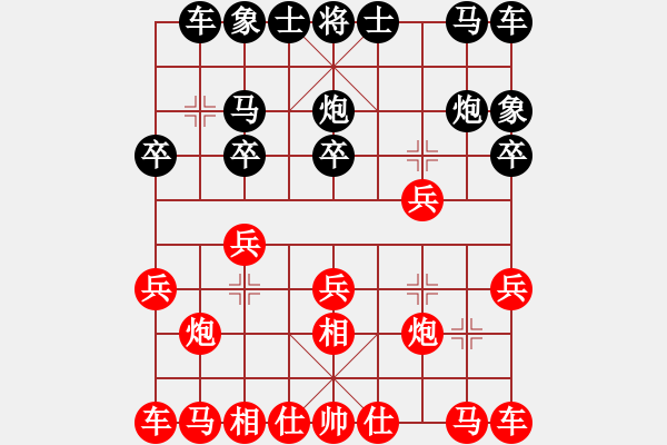 象棋棋譜圖片：初學(xué)者之一(9段)-負(fù)-玉田會(huì)長(zhǎng)(5段) - 步數(shù)：10 