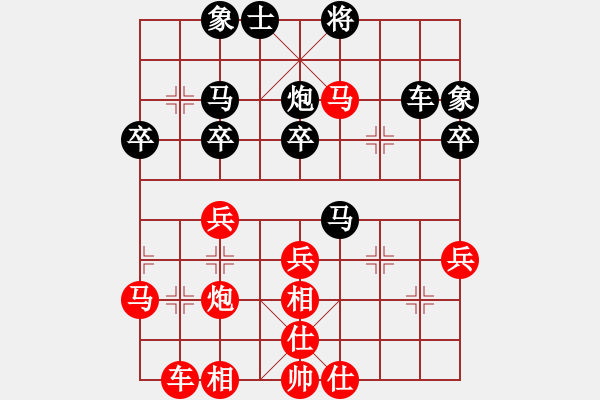 象棋棋譜圖片：初學(xué)者之一(9段)-負(fù)-玉田會(huì)長(zhǎng)(5段) - 步數(shù)：40 