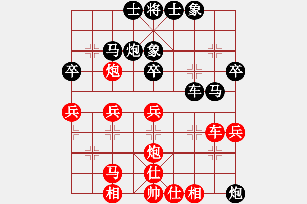 象棋棋譜圖片：棋友-魚鳥[575644877] -VS- 阿龍[921794993] - 步數(shù)：40 