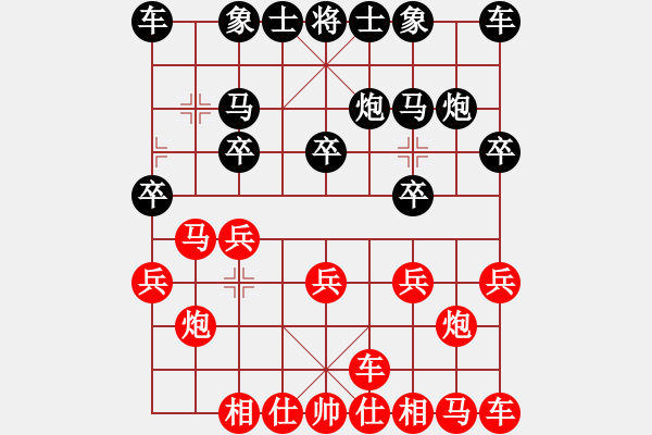 象棋棋譜圖片：行者必達(dá)[紅] -VS- ok[黑]【完勝2630分2級大師】 - 步數(shù)：10 