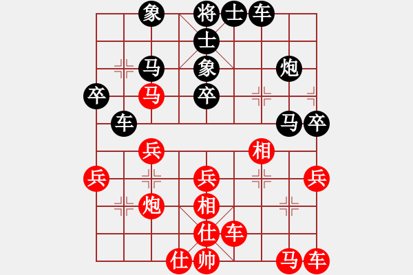 象棋棋譜圖片：縣級水平(3段)-勝-港島小棋迷(5段) - 步數(shù)：30 