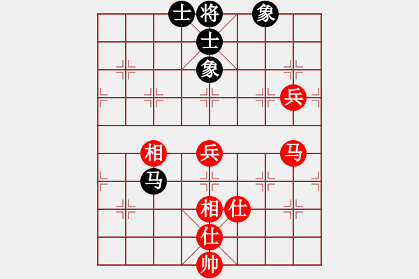 象棋棋谱图片：李轩       先和 李雪松     - 步数：100 