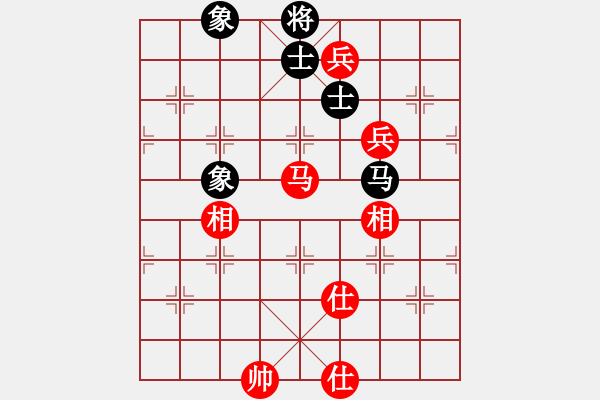 象棋棋谱图片：李轩       先和 李雪松     - 步数：130 