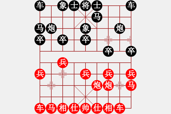 象棋棋譜圖片：2019.1.22.8張仕進(jìn)先勝魏國全私人房十分鐘.pgn - 步數(shù)：10 