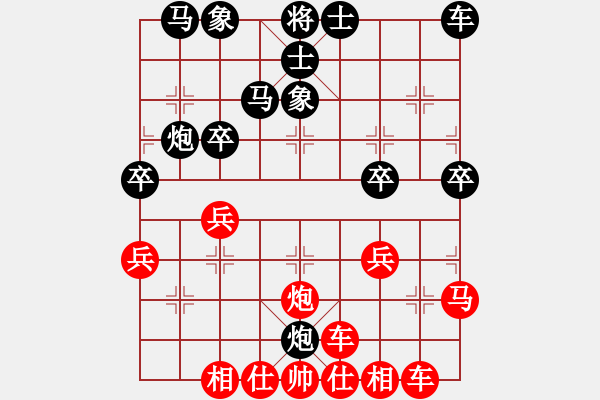 象棋棋譜圖片：2019.1.22.8張仕進(jìn)先勝魏國全私人房十分鐘.pgn - 步數(shù)：30 