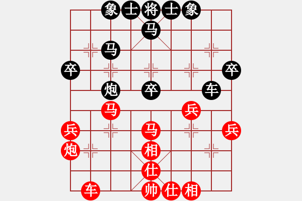 象棋棋譜圖片：小心我的炮(十二級)vs懸疑驚險(xiǎn)象棋(三級)20150919120253.ccf - 步數(shù)：40 