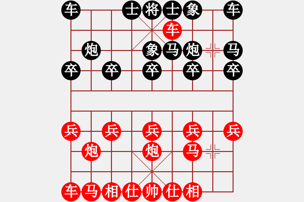 象棋棋譜圖片：橫才俊儒[292832991] -VS- 窮光蛋[615705239] - 步數(shù)：10 