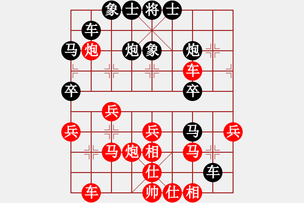 象棋棋譜圖片：小卒愛(ài)吃車(6舵)-負(fù)-bbboy002(3舵) - 步數(shù)：30 