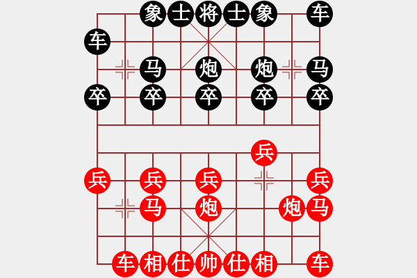 象棋棋譜圖片：qindhjd 和 為了愛夢(mèng)一生 - 步數(shù)：10 