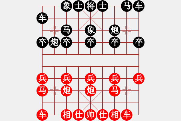 象棋棋譜圖片：采棋東籬下(5段)-勝-三江匯佛(3段) - 步數(shù)：10 