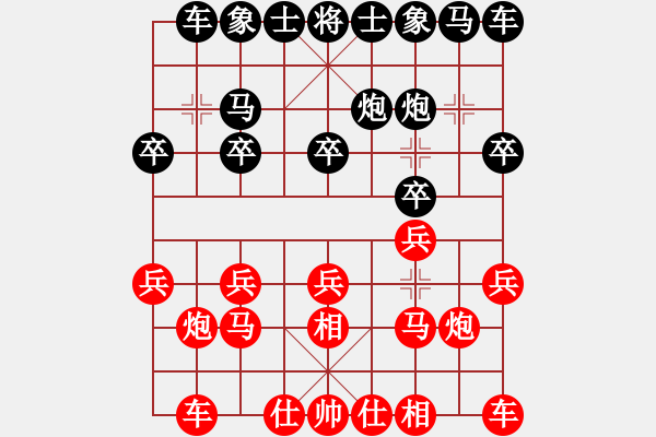 象棋棋譜圖片：棋友-魚鳥[575644877] -VS- 無為[809818173] - 步數(shù)：10 