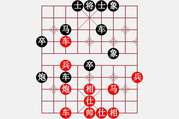 象棋棋谱图片：刀小(月将)-和-陈水杰三号(日帅) - 步数：40 