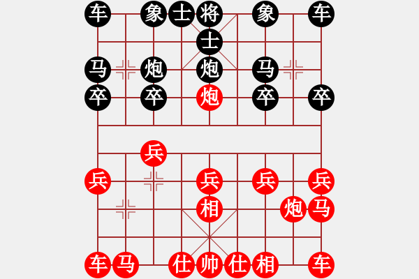 象棋棋譜圖片：紅藍棋股(天帝)-和-張海江(6段) - 步數(shù)：10 