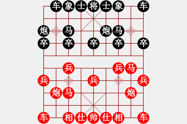 象棋棋譜圖片：拜師學(xué)棋ty[紅] -VS- 紫衫[黑](2) - 步數(shù)：10 