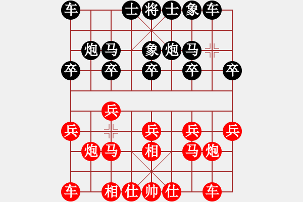 象棋棋譜圖片：縱橫天地(3段)-和-zhongyihua(5段) - 步數(shù)：10 