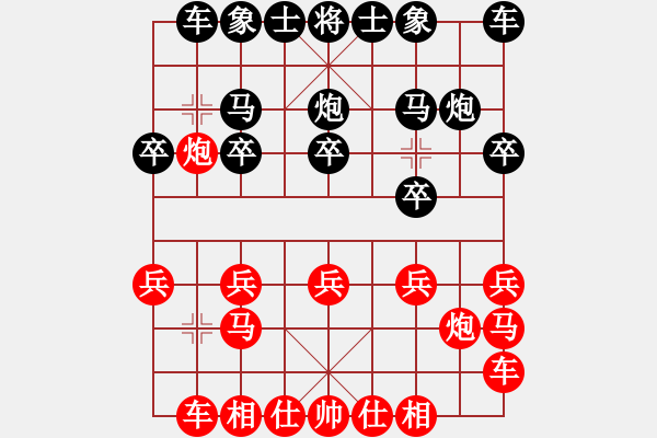 象棋棋谱图片：柳林风笑(1段)-负-夏楠(9段) - 步数：10 