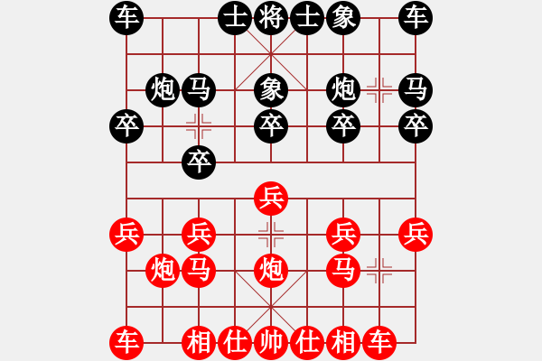 象棋棋谱图片：xuanjianyi(3段)-负-无敌黑龙潭(5段) - 步数：10 