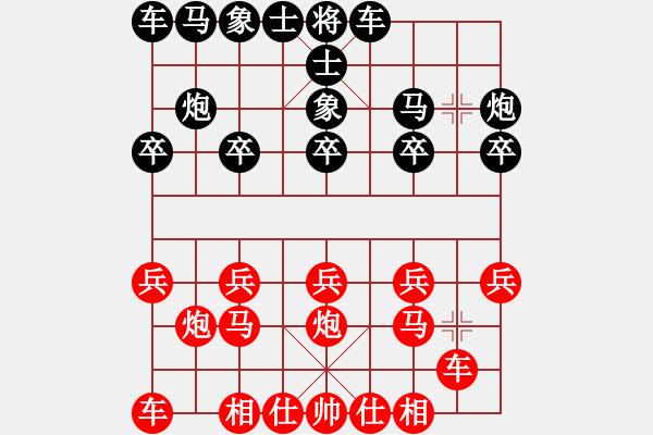 象棋棋譜圖片：天天象棋力評測太守棋狂先勝唐超杰業(yè)5-32018·2·4 - 步數(shù)：10 