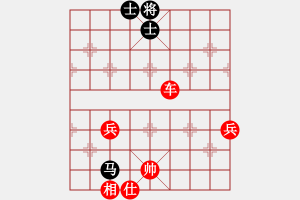 象棋棋谱图片：中炮左边马对屏风马 红左横车（红先炮八平七） - 步数：100 