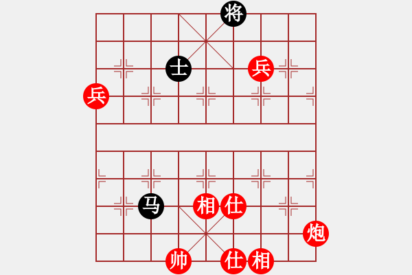 象棋棋譜圖片：中炮進(jìn)五七路兵急進(jìn)中兵對(duì)屏風(fēng)馬（旋風(fēng)拆棋）紅勝 - 步數(shù)：130 