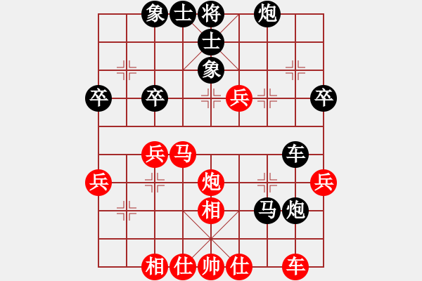 象棋棋譜圖片：出頭鳥的勇氣[紅] -VS- 劉 忠[黑] - 步數(shù)：40 