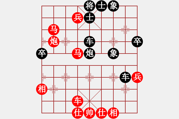 象棋棋譜圖片：中炮三兵肋馬奔槽對(duì)補(bǔ)右士分析 - 步數(shù)：57 