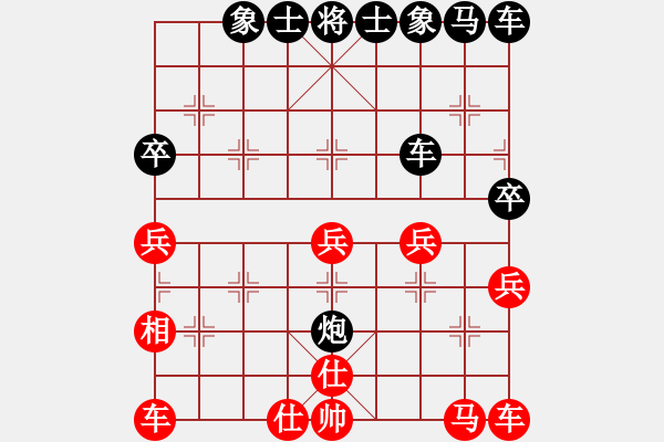 象棋棋譜圖片：2022.1.29.8JJ五分鐘后勝仙人指路對(duì)卒底炮 - 步數(shù)：36 